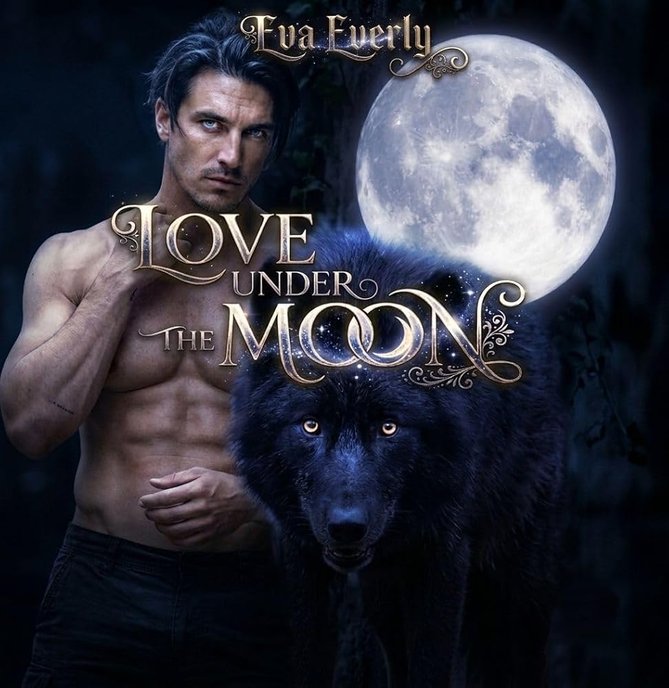 Love Under the Moon book cover — moonlit wolves on a snowy mountain
